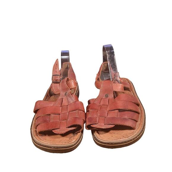 Huarache Playera Sandals Men Sz 13.5 Leather Avalanche Slingack Boho Brown - Picture 3 of 7